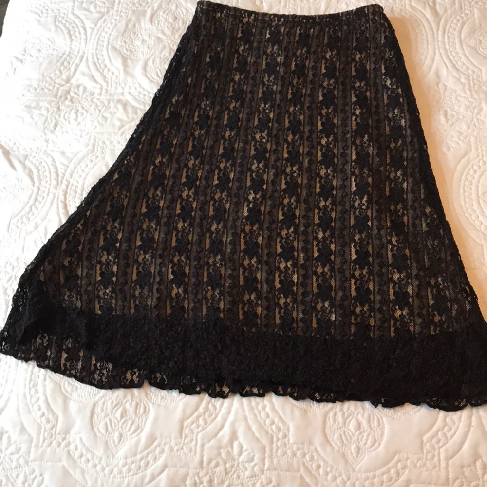 BLACK LACE SKIRT by Jana as